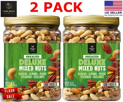 #ad #ad 2 PACK Member#x27;S Mark Unsalted Deluxe Mixed Nuts 34 Oz. $35.66