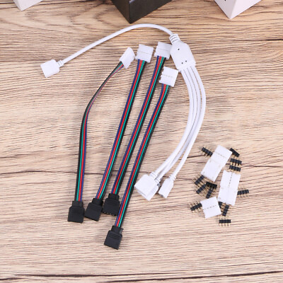 #ad 1 Set 10MM 4 in 1 LED Weld free Connection Line for Strip Lamp $8.68