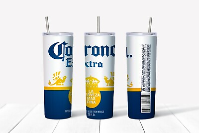 #ad CORONA EXTRA TUMBLER Includes One 20oz Metal Insulated Tumbler Lid amp; Straw $21.99