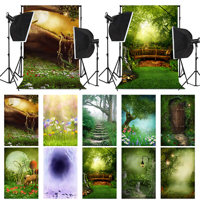 #ad Spring Forest Background Cloth Vinyl Backdrop Studio Photography Prop Art Poster $11.77