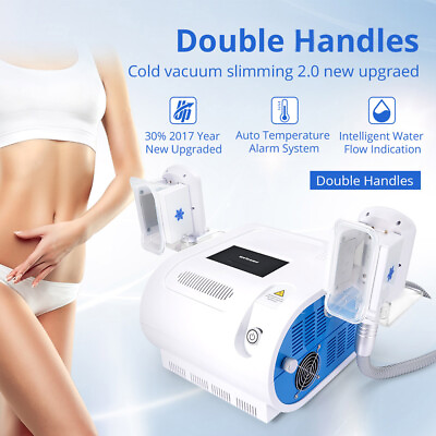 #ad 2 Handles Cold Freeze Sculpting Machine Body Massager Spa Cooling Vacuum System $1080.00
