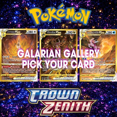 #ad 2023 Pokemon Crown Zenith Galarian Gallery Complete your Set Pick Card Mint NM $112.99