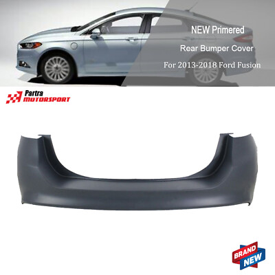 #ad #ad For 2013 2018 Ford Fusion w o Park Rear Bumper Cover Replacement Primered $138.30