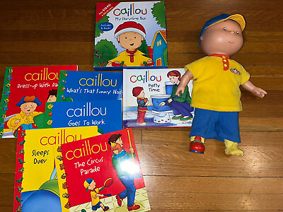 #ad Rare Caillou Classic Doll Removable Clothes 14quot; Tall With 13 Book 2011 Famosa $55.00