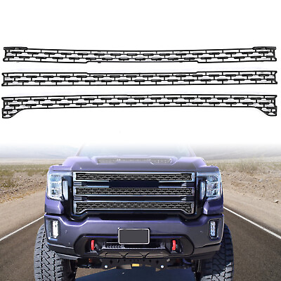 #ad For GMC Sierra 2500 3500 HD SLT AT4 2020 2023 Grille Overlay Covers Inserts $94.99