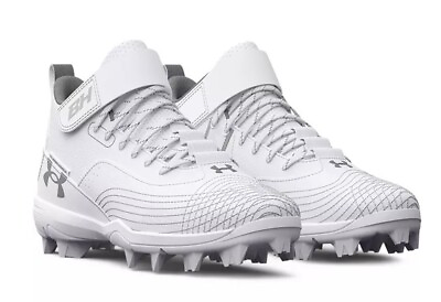 #ad Under Armour Harper 7 Mid RM Youth Boys Kids White Baseball Cleats # 3025598 $38.88