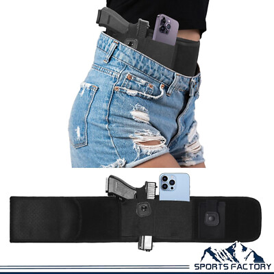 #ad Belly Band Holster Pistol Belt Concealed Waist Gun Hidden Carry Hand Tactical $11.99