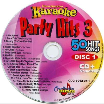 #ad #ad CHARTBUSTER PARTY HITS KARAOKE CDG DISC CDG 5012 01 OLDIES POP ROCK CD MUSIC $11.78