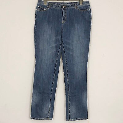 #ad Michael Kors Jeans Womens 16W Medium Wash Blue Denim 100% Cotton High Rise $18.40