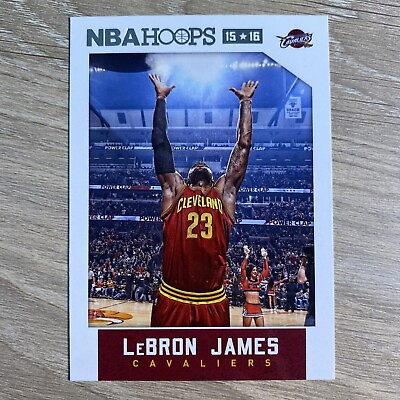 #ad LeBron James 2015 16 Panini NBA Hoops CHALK TOSS Card #14 Cavaliers QTY $11.99