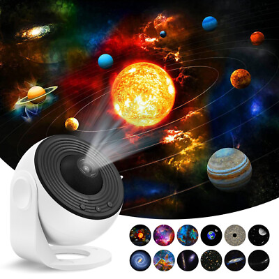 #ad LED Galaxy Projector Starry Night Light Moon Star Sky Nebula Projection Lamp NEW $38.99