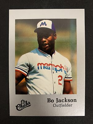 #ad BO JACKSON 1988 Memphis Chicks #28 SILVER Rookie Card White Team Card ROYALS $6.50