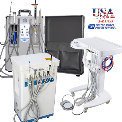 #ad Portable Dental Delivery Treatment Cart Unit Equipment Mobile amp; Compressor Tool $479.00