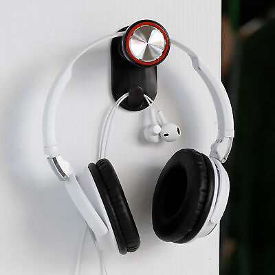 #ad Headphone Holder Wall Mount Extensible Headset Hanger Stand Self adhesive Desk $9.47