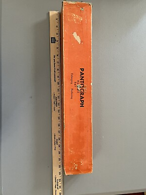 #ad Vintage Wooden Pantograph No. 752 with Original Box Enlarging Reducing $25.00