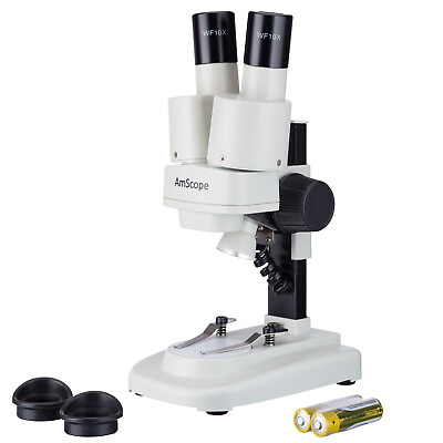 #ad IQCrew 20X amp; 50X Portable Cordless LED binocular Stereo Microscope Multi USE $64.99