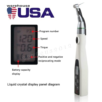#ad US LED Dental Endo Motor 16:1 Contra Angle Root Canal Treatment $80.99