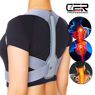 #ad Adjustable Posture Corrector Back Support Shoulder Brace Belt Men Women Clavicle $13.40