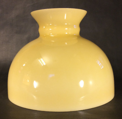 #ad New 10quot; Opal Glass Student Lamp Shade w Buff Nu Gold Painted Background U.S.A $97.95