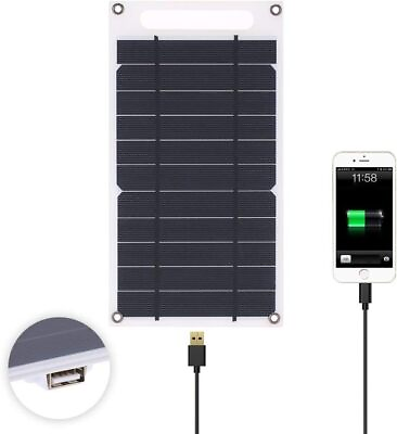 #ad Cargador De Panel Solar Puerto Usb Portatil De Alta Potencia En Forma De Papel $27.89