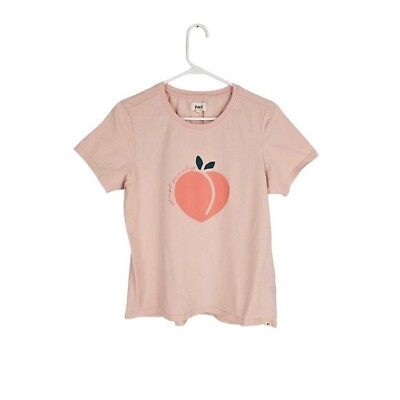 #ad Pact Just Peachy Graphic Tee Pink Large $20.00
