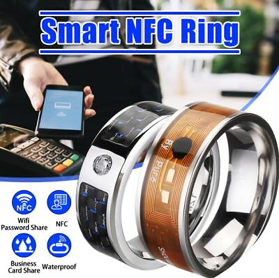 #ad NFC Multifunctional Waterproof Intelligent Ring Smart Wear Finger Digital C $5.99