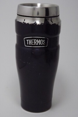 #ad THERMOS King Vac Insulated Travel Tumbler Cup 16 Oz Midnight Blue $9.99