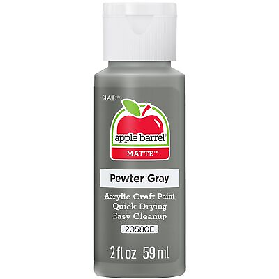 #ad #ad Apple Barrel Acrylic Paint in Assorted Colors 2 oz 20580 Pewter Grey $1.22