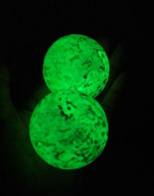 #ad Moonlight Luminous Stone Ball Light Glow in the dark Magic Sphere Thai Amulet $37.39