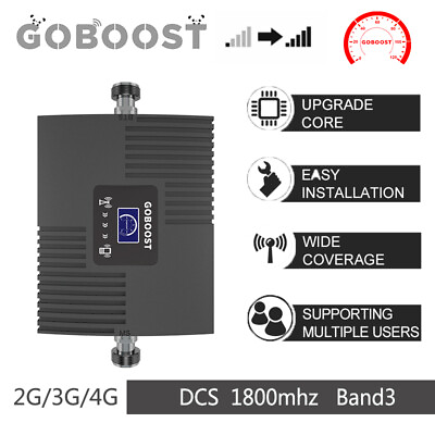 #ad 4G LTE 1800MHz band3 cell phone signal amplifier Mini mobile repeater amplifier $43.39