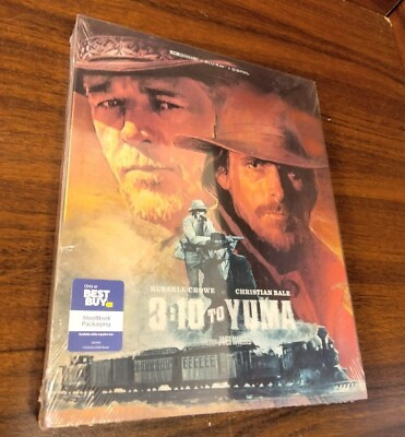 #ad #ad 3:10 to Yuma STEELBOOK 4K Ultra HD Blu Ray Digital NEW $34.93