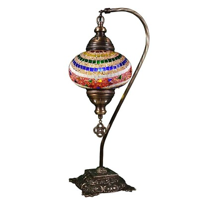 #ad KusKuus Handmade Table Lamp 18quot; Turkish Moroccan Swan Neck SNC10 FREE SHIPPING $58.99
