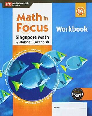#ad Math in Focus: Singapore Math: Student Workbook Book A Grade 1 VERY GOOD $5.26