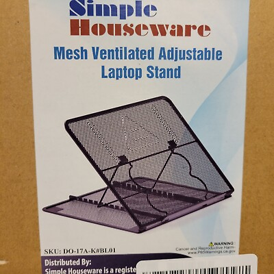 #ad Foldable Portable Ventilated Metal Mesh Laptop Tablet Stand NEW IN BOX $10.00