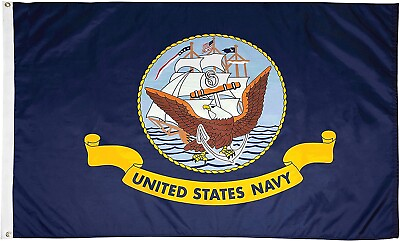 #ad United States Navy Flag USN Emblem Banner US Military Pennant New 3x5 LICENSED $9.88