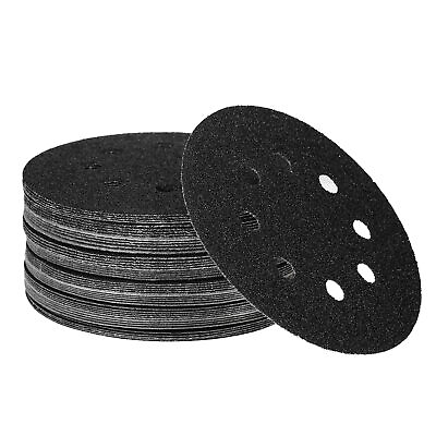 #ad 50Pcs Sanding Discs 5 inch 125mm 8 Hole 240 180 120 80 60 Sandpaper for G0K1 $18.45