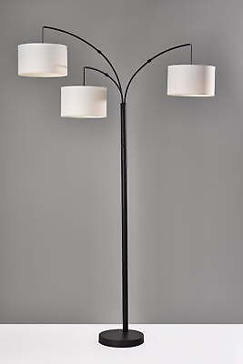 #ad Black 3 Head Arc Floor Lamp Modern Tree Light Reading Standing Floor Lamp Home $148.50
