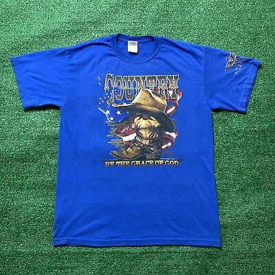 #ad Vintage Country Music T Shirt San Antonio Texas Religious Cowboy Western Size M $9.60