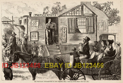 #ad #ad PHOTOGRAPHER Traveling Studio Thomas Worth 1870s Antique Print $89.95