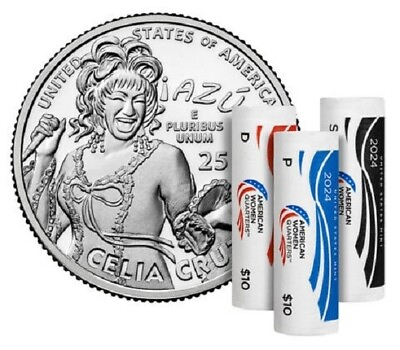 #ad 2024 P D S Celia Cruz American Women Quarter 3 Coin Set *PRE SALE* SUMMER 2024 $3.19
