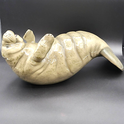 #ad Vintage Signed The Townsends American Studio Art Pottery Ceramic Manatee $97.49