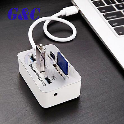 #ad USB 3.0 HUB High Speed 7 in 1 Memory Card Reader Flash Adapter MS M2 TF Adapter $7.84