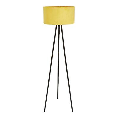 #ad Iron Yellow Soft Fabric Floor Lamp Beautiful Table Lamps for Living Room $129.99
