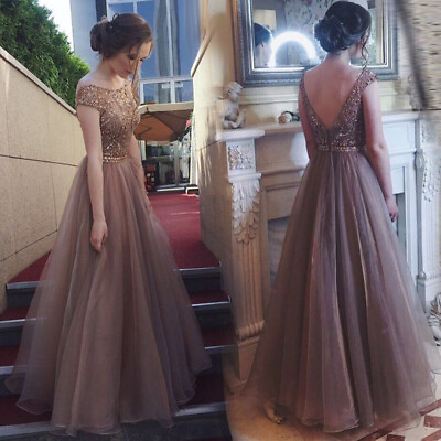 #ad Women Formal Wedding Prom Ball Gown Evening Party Cocktail Bridesmaid Long Dress $25.79