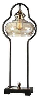 #ad Uttermost Cotulla Aged Black Desk Lamp $275.00