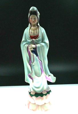 #ad Chinese Handpainted Oriental Ceramic Ancient Style Dressing Lady Figure 12quot; $45.95