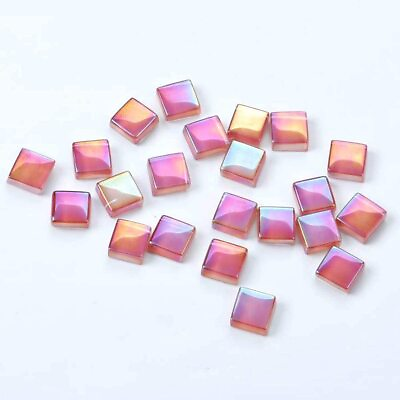 #ad BestTeam Mixed Color Crystal Mosaic Tiles200pcs bag Square Glass Mosaic Tile... $21.96