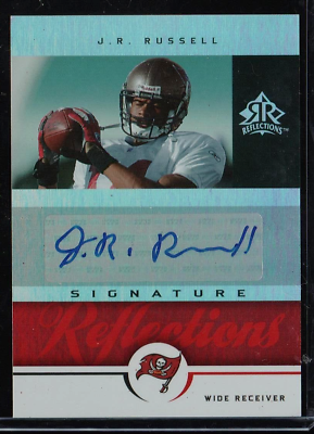 #ad J.R. Russell Bucs 2005 UD SR Reflections Signature Auto Red RC SR JR Mint $3.75