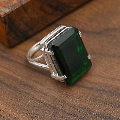 #ad AAA Chrome Diopside Gemstone 925 Sterling Silver Handmade Ring Jewelry For Gift $12.68
