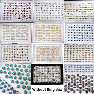 #ad Wholesale 5 100x Mixed Rings Bulk Finger Band Ring Lot Men Women Jewelry Fashion $8.99